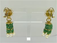 Pendientes Michieletto Gioielli Mujer in Oro amarillo Smeraldo MICGIO10002650 - MICGIO10002650